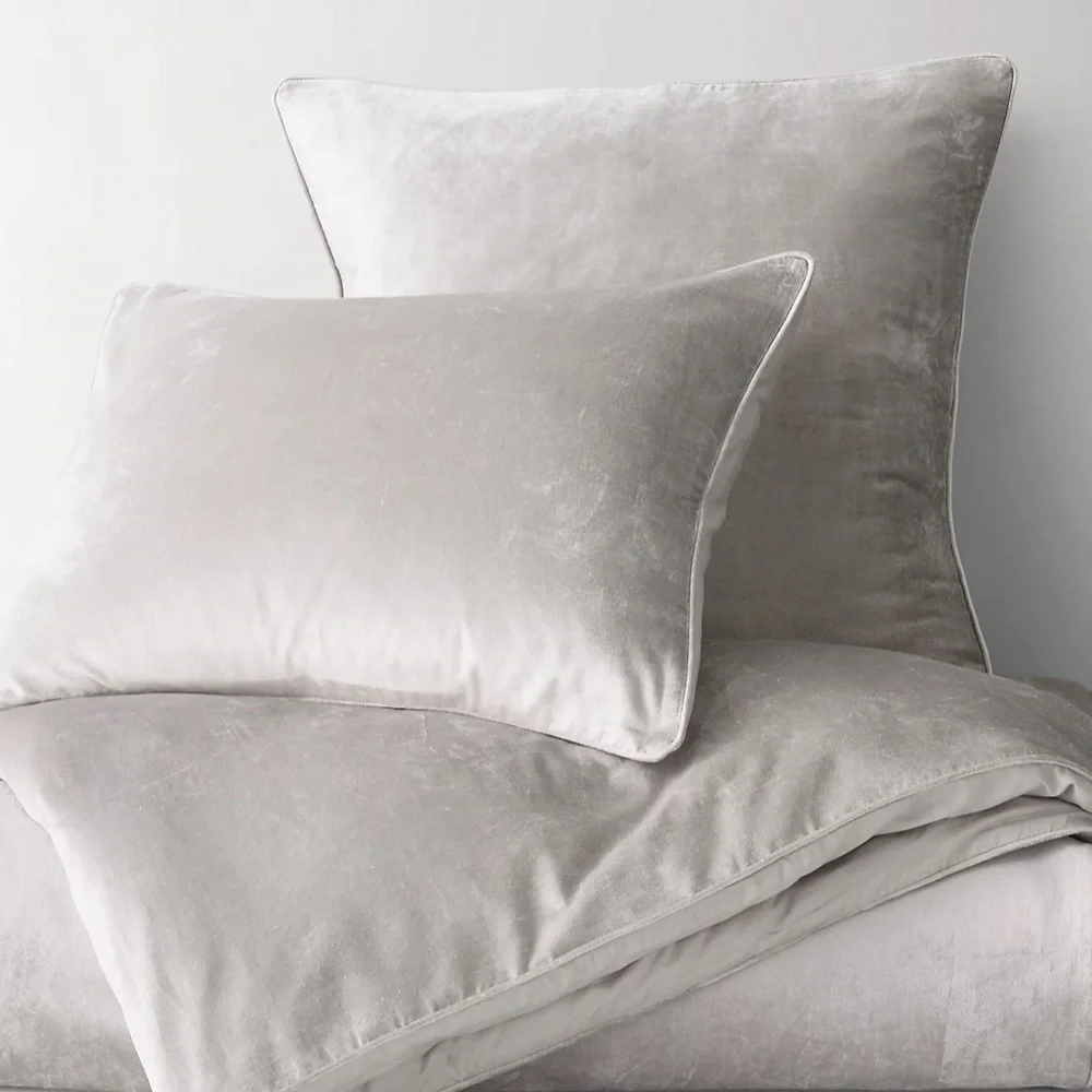 Restoration Hardware Baby & Child - Boudoir Sham in Luster Velvet “Sea”